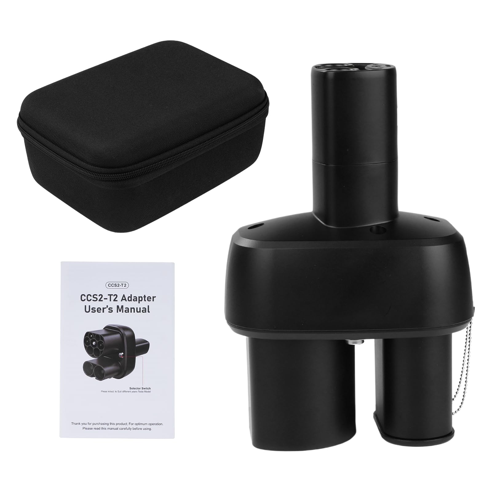 CCS2 EV Charger Adapter - Compatible with Tesla Model 3/Y/S/X, DC 1000V 400A Plug Car Charger