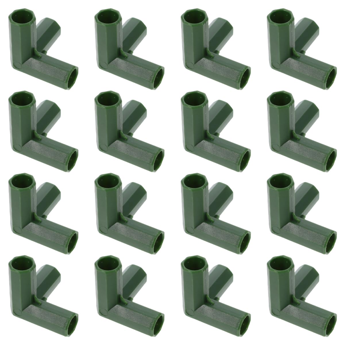 Toyvian 4 Sätze Gewächshausverbindungsstücke Robuste Kunststoffanschlüsse Für Zelt Und Gartenstrukturen Einfach Zu Bedienen Für Gartenprojekte Grün 16 Stück * 4