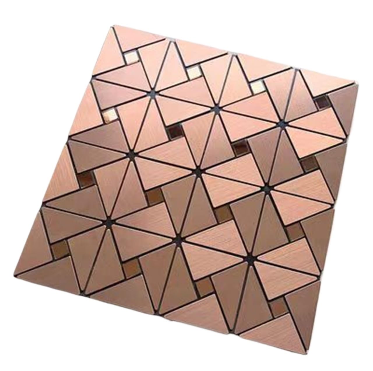Metal splashback Metal Wall Panels Self-Adhesive Mosaic Tiles for TV Feature Kitchen Backsplash Decor(Color 2)