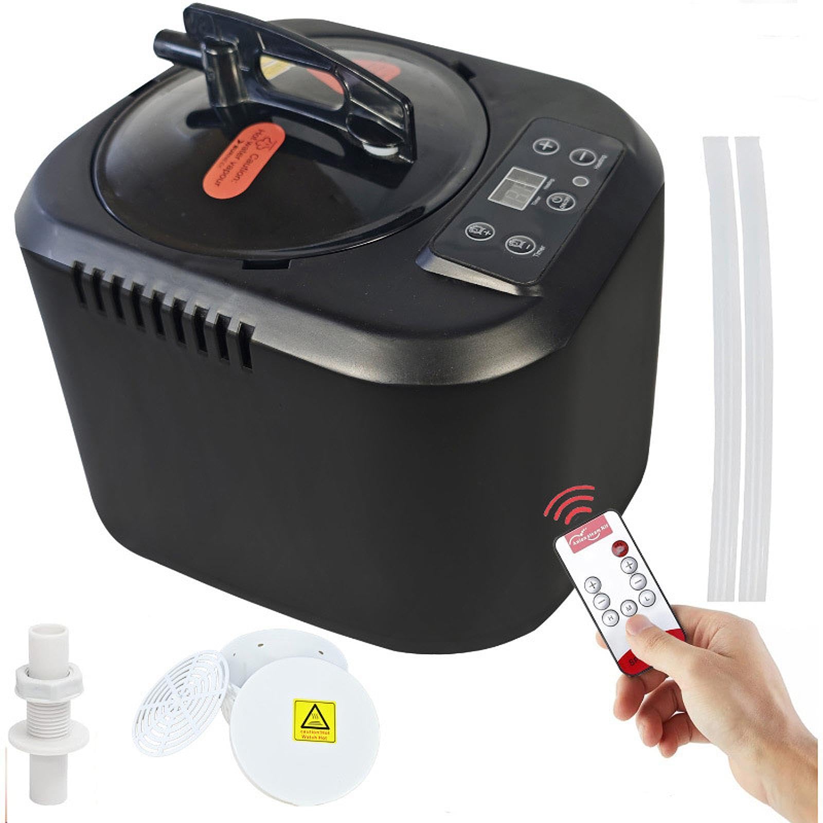Portable Sauna Steamer Large Capacity Temperature Adjustment Steam Generator Black|Saunas|Home & Garden-picture-31