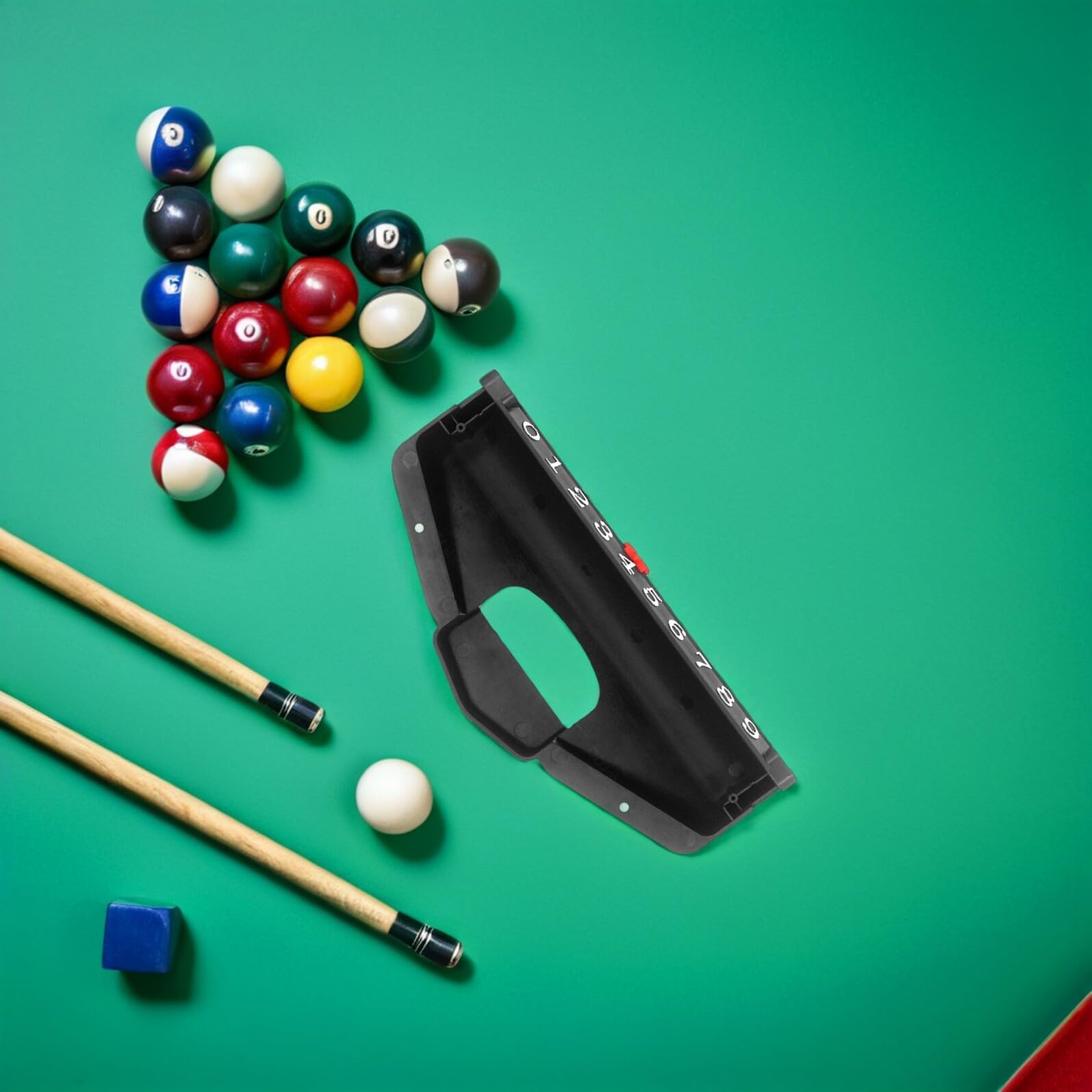 TOPBATHY Contapunti da Hockey da Tavolo in Plastica Scatola Porta Dischi Set da 6 Pezzi Accessori per Giochi da Tavolo Air Hockey e Calcio Balilla Strumento Segnapunti Portatile e