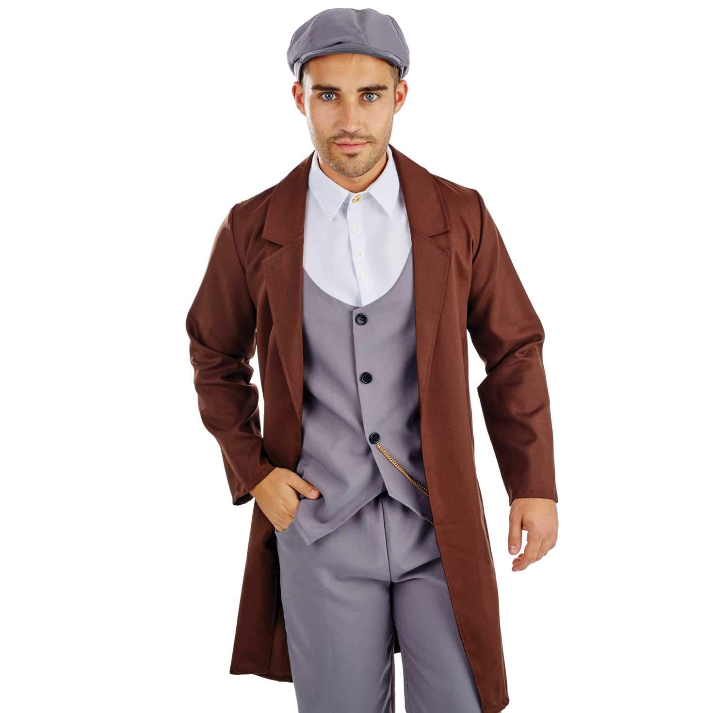 Fun Shack 1920s Mens Outfit, 1920s Gangster Costume Men, Gangster Fancy Dress, Mafia Suit, Mob Boss Costume X-Large - Image 2