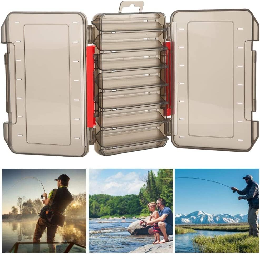 Double-Sided Plastic Fishing Lure Box, Tackle Storage Container with Bait Organiser Case for Anglers, Defult, default - Image 3