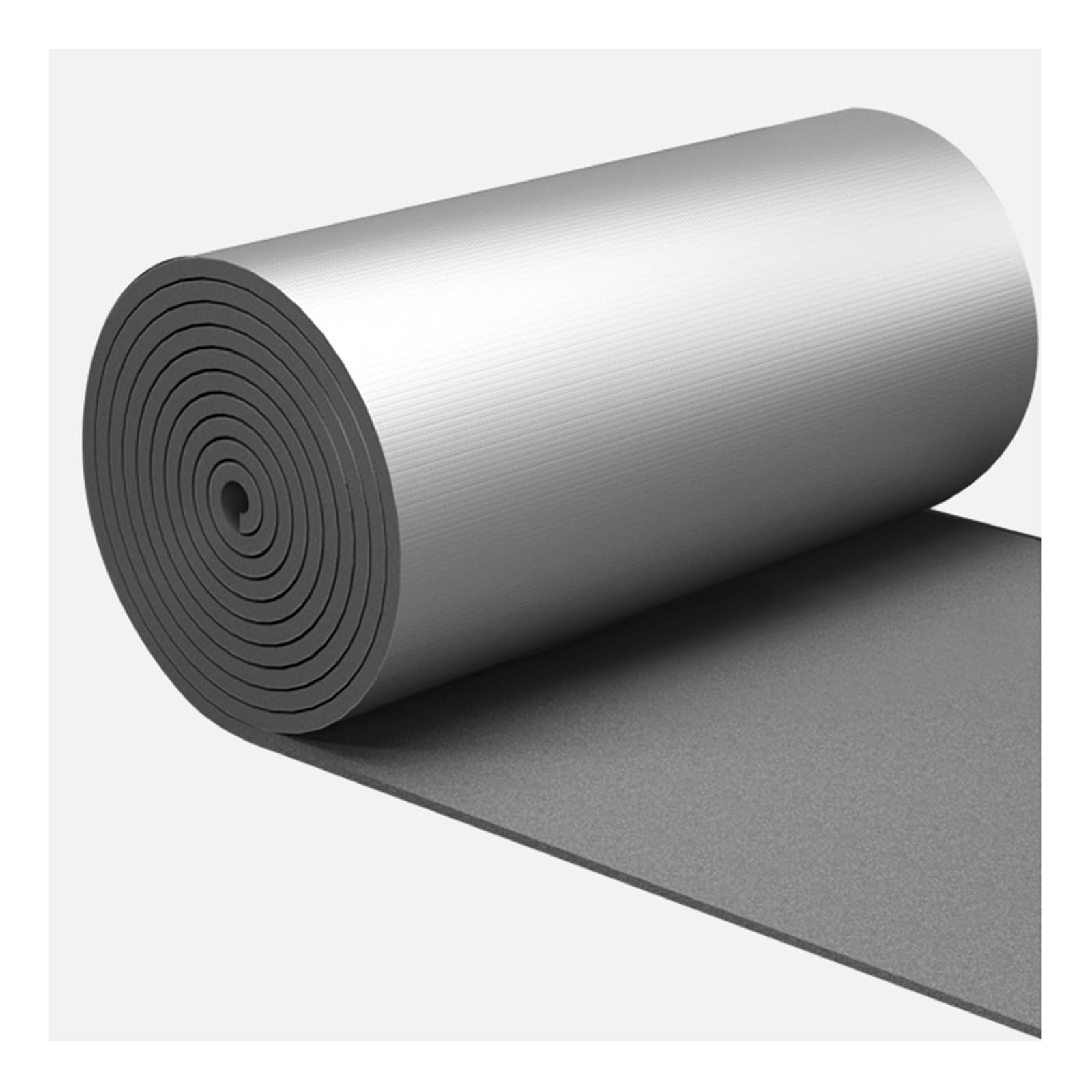 Rouleau d'isolation phonique en Aluminium, Feuille d'aluminium autocollante, matériau d'isolation de toiture Autocollant, pour Garage, Sol, Mur (Couleur : 5 mm (épaisseur), Taille : 3 m²)