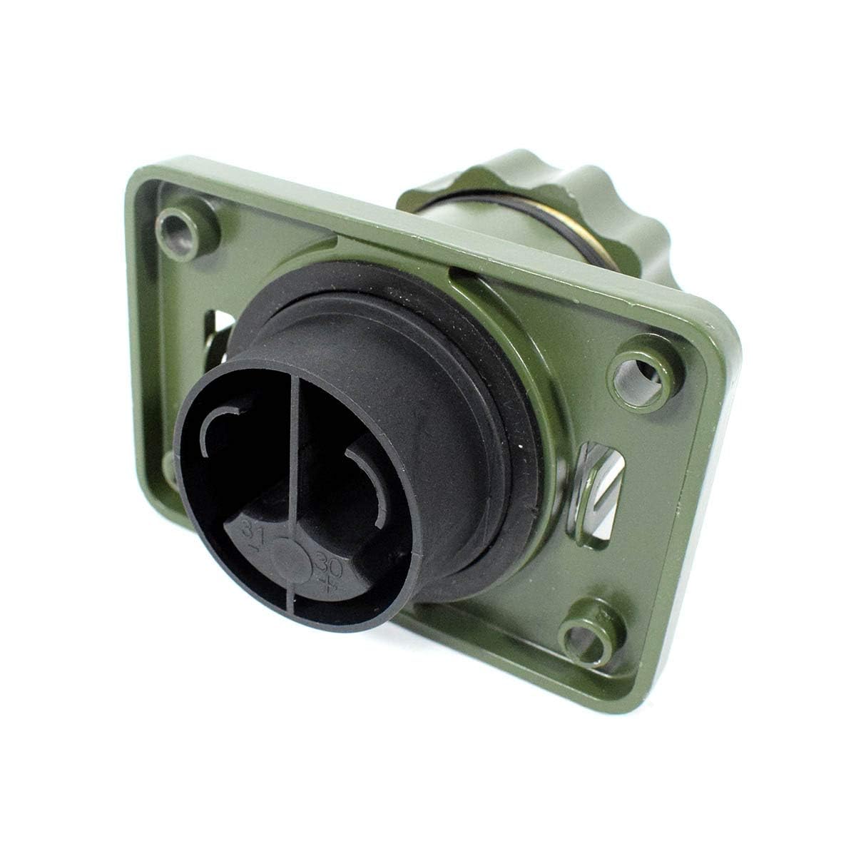 2 polig NATO Elektrowendel, 2 x 35 mm², 4 Meter NATO Wendel, 12V/24V NATO Spiralkabel, Zusätzlich 2 x NATO Steckdose mit 35 mm² Ink. 4 Kontaktbuchsen, auch Starthilfe einsetzbar
