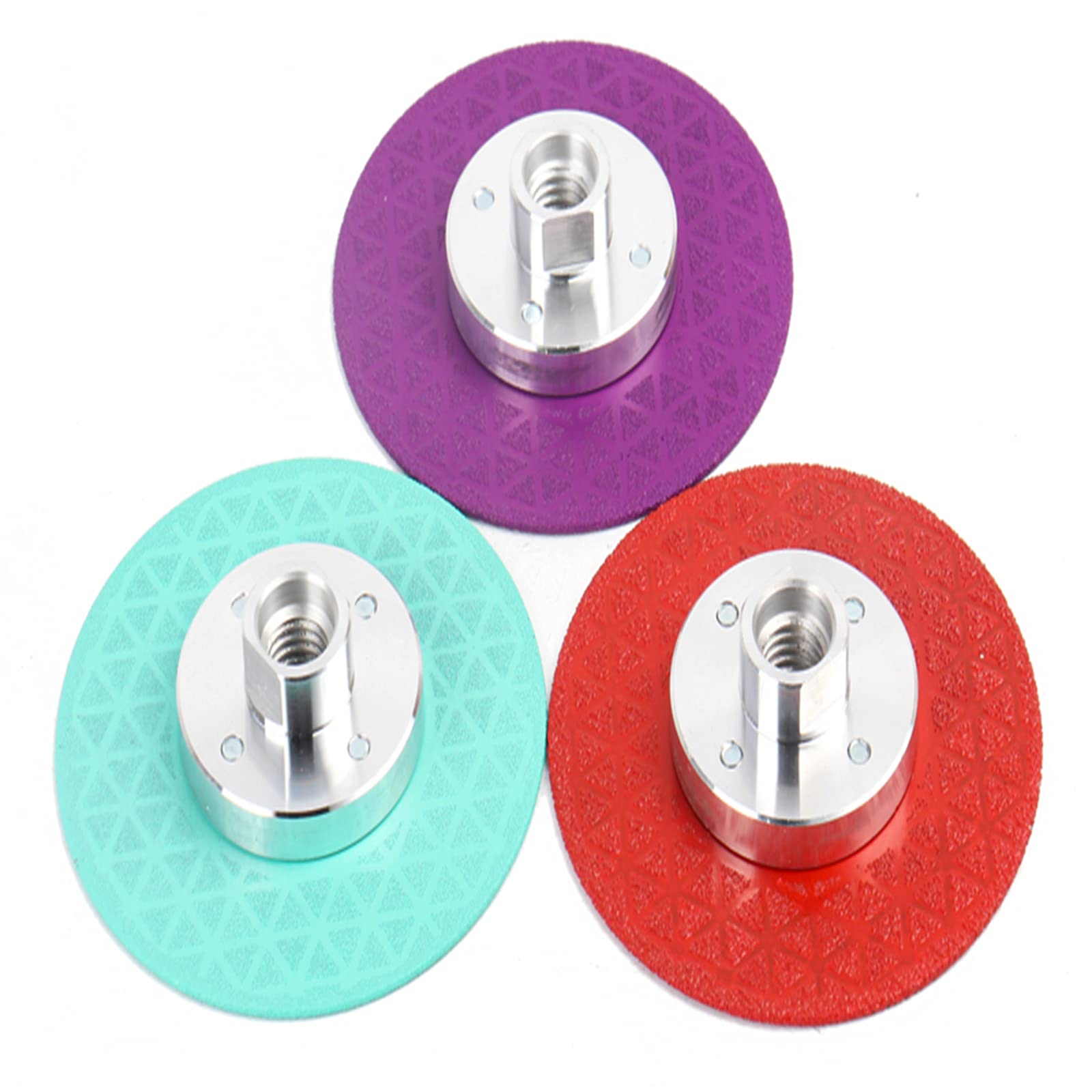 Disco Desbaste Diamante Muela abrasiva de hormigón 4 "/ 100 mm Amoladora angular copa diamante Cortador disco Hoja sierra doble cara M10 Soldada al vacío,Multi colored