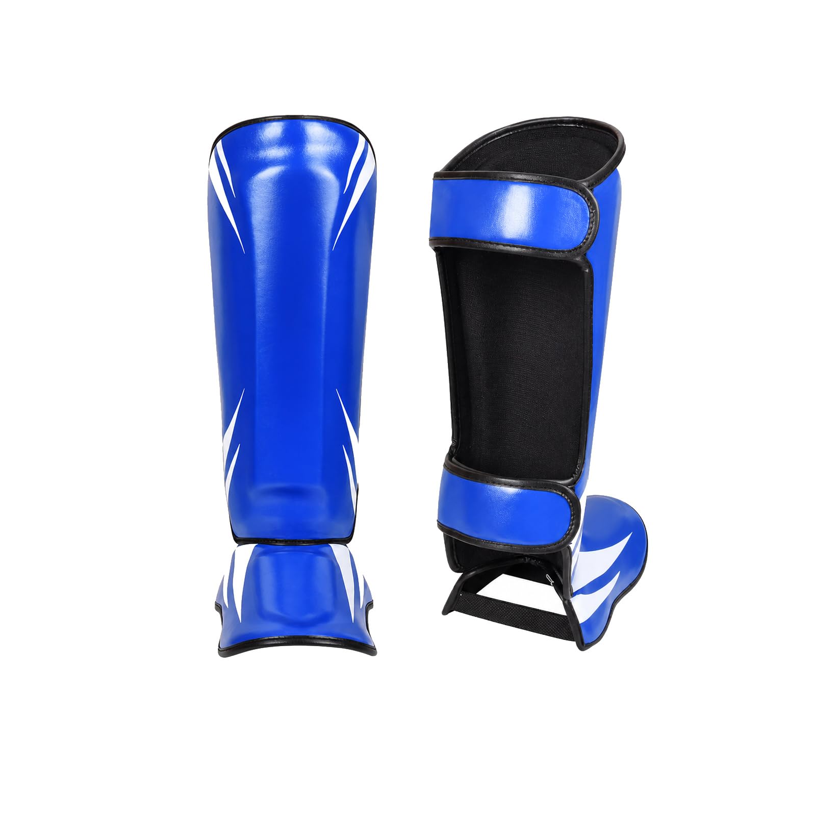 Ochrona stóp goleni, osłona goleni na stopę, błyszcząca osłona kroków, regulowana, wygodna, oddychająca, do boksu, taekwondo, Muay-Thai, Kickboxingu, sportów walki
