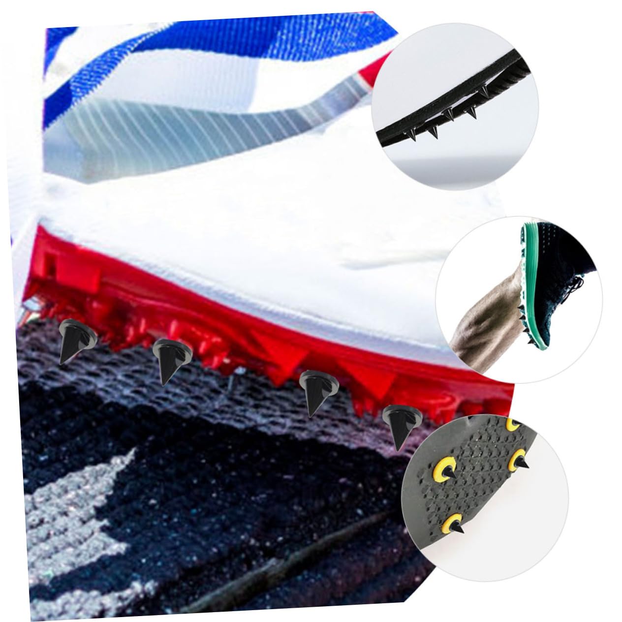 Toyvian Tacchetti Per Scarpe Corsa Punte Piccole Per Sostituzione Per E Completo Con Attrezzo Per 50 * 5