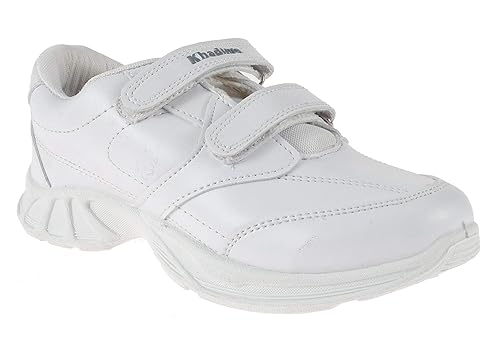 Khadims Boys White School Shoe - UK