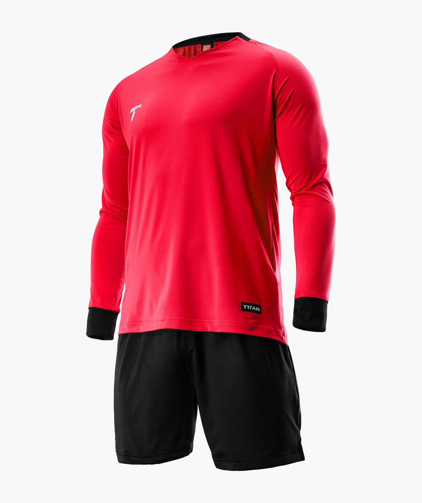 T1TAN Pantaloni da Portiere – Pantaloni da Portiere – Pantaloni Corti in Nero – Adatti alla Maglia da Portiere – Diverse Misure