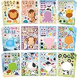 Photo Gallery motiback set di 36 adesivi variabili con animali, per la creatività fai da te, ideale per i giocattoli e le attività fai da te Photo Gallery motiback set di 36 adesivi variabili con animali, per la creatività fai da te, ideale per i giocattoli e le attività fai da te