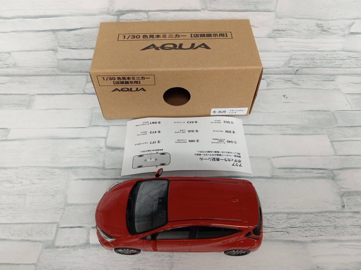 GRヤリス カラーサンプルミニカー(3U5) トヨタ特注 1/30 新型 トヨタ