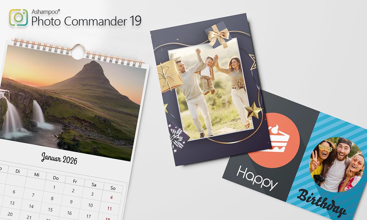 Photo Commander 19 - Bildbearbeitungsprogramm in Deutsch, umfangreiche Funktionen, einfach zu bedienen im Fotobearbeitungsprogramm