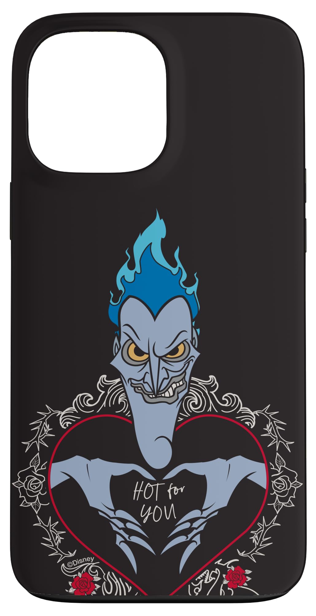Custodia per iPhone 13 Pro Max Disney Villains Hades Hercules Hot For You San Valentino