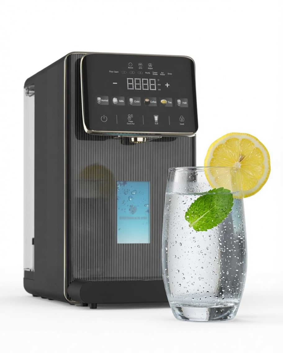Hydrobase No2 Osmoseanlage Trinkwasser Auftisch Umkehrosmoseanlage 6L | UV-C, Wasserstoff