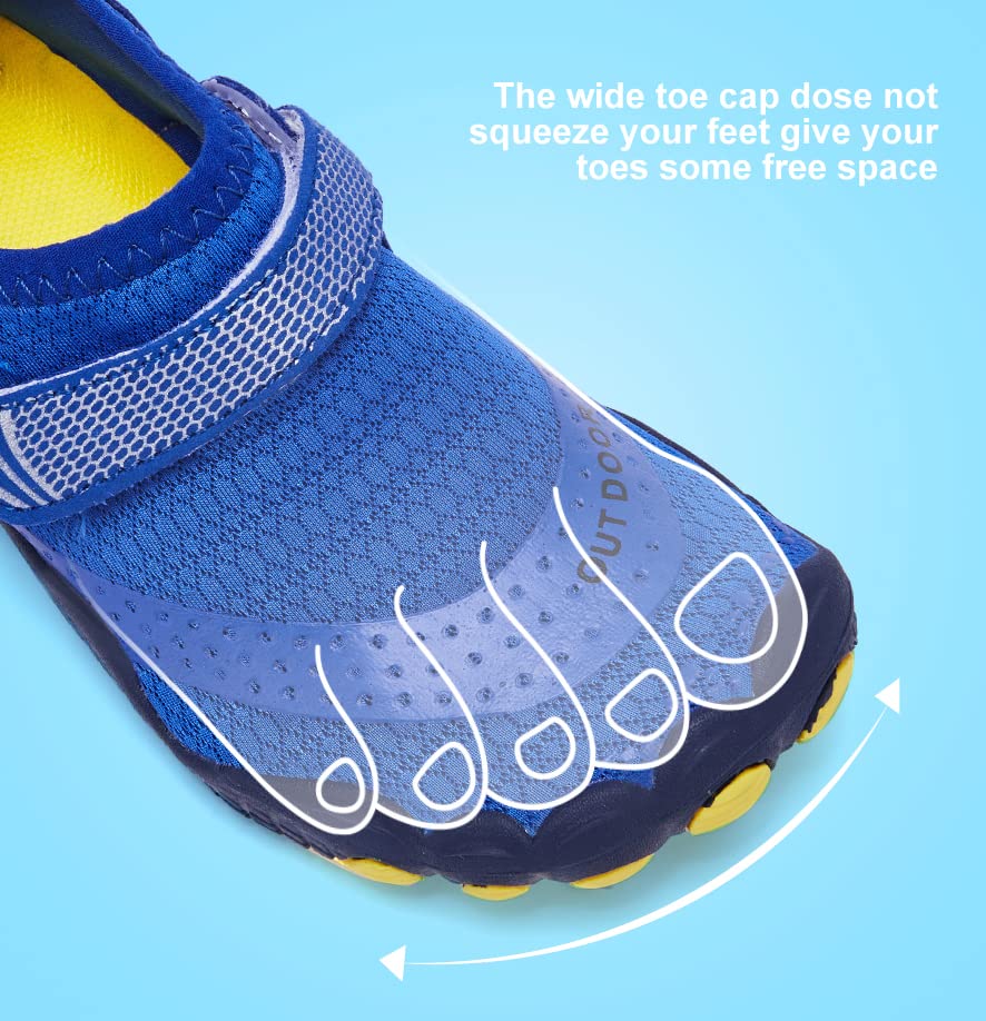 HIITAVE Boys & Girls Water Shoes Quick Drying Sports Aqua Athletic Sneakers Lightweight Sport Shoes(Little Kid/Big Kid)4