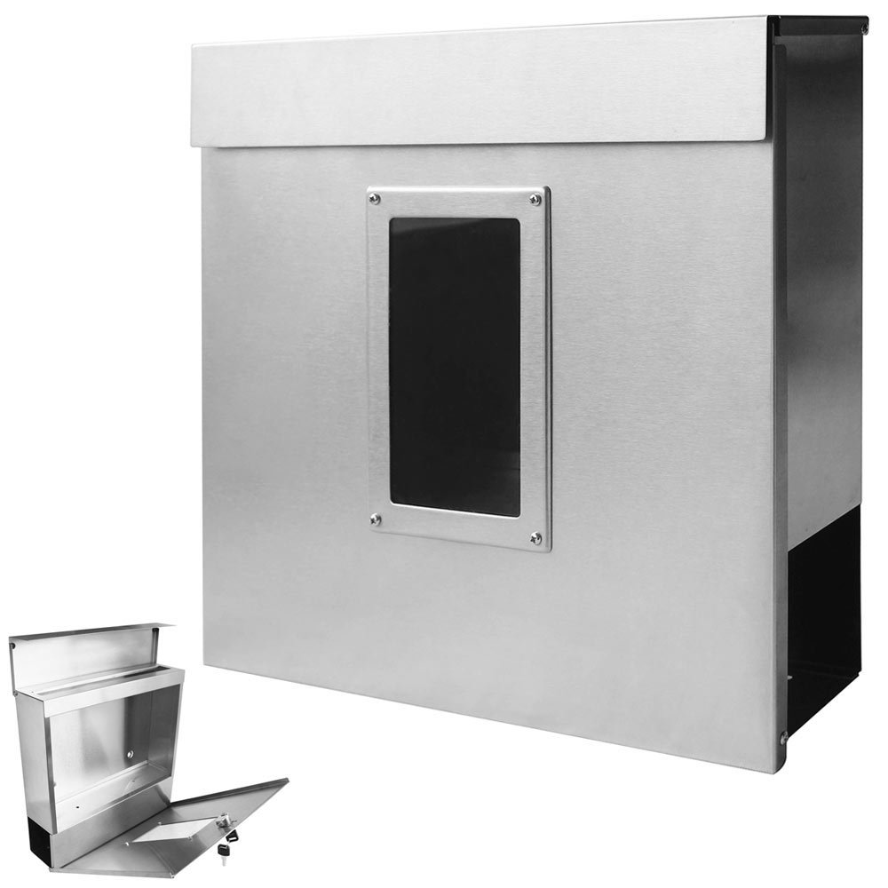 Cassetta Postale Ebenhard Moderna - 37x37x10.5cm Effetto Micaceo Con Targhetta Inox - Foto 4