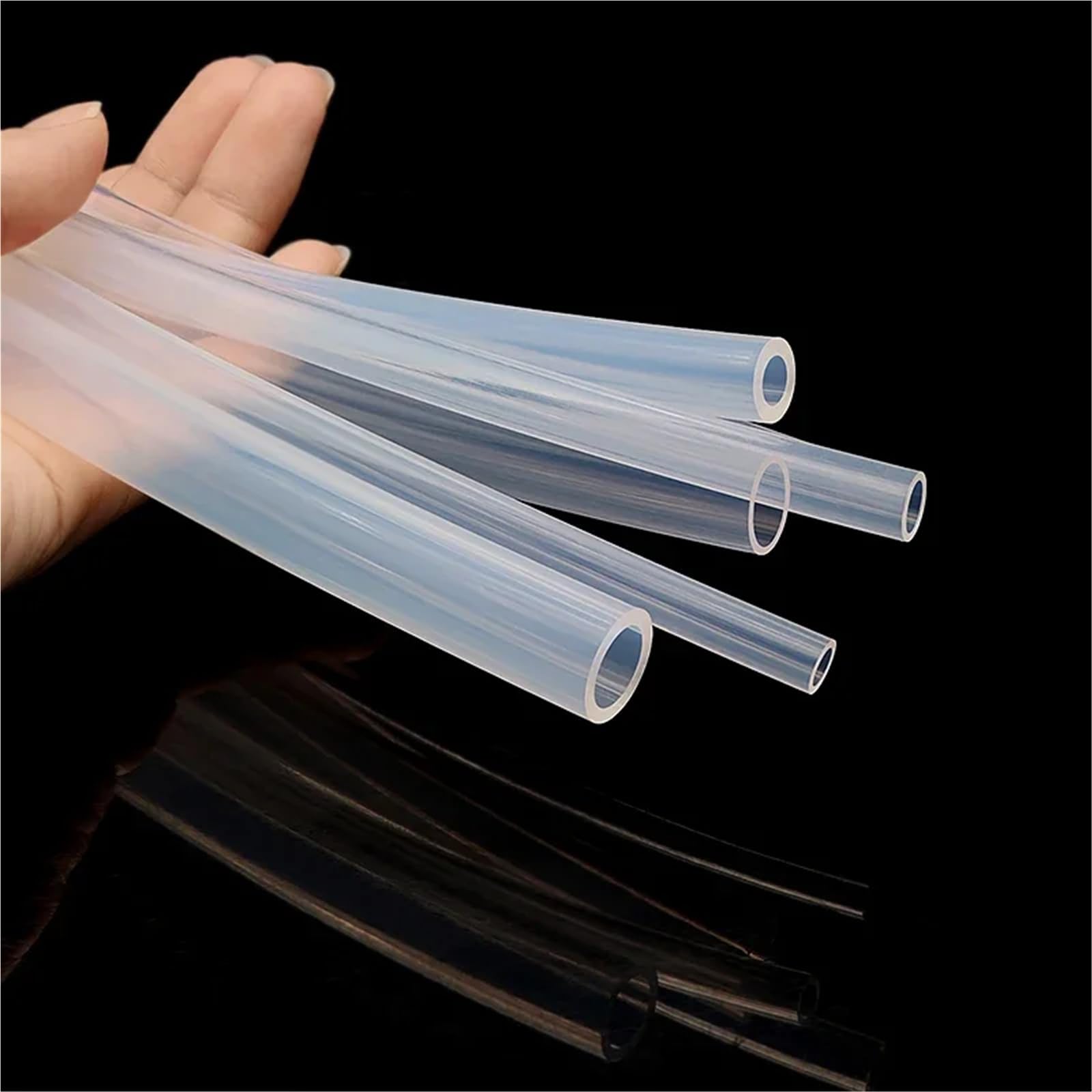 Lkq-Mangueras no tóxicas PTFE Tube Id 0.8mm 1 2 3 4 5 6 7 8 9 10 11 12mm Teflonto Pipe Transmit Bowden Extruder Hose Heat Protector， Flexible y resistente al calo(5M,ID12xOD14mm 2pcx50cm)