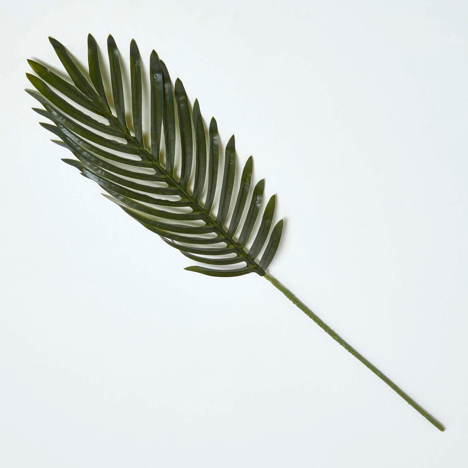HOMESCAPES Artificial Tropical Leaf 60 cm Faux Foliage Single Stem for Bouquet or Floral Arrangement