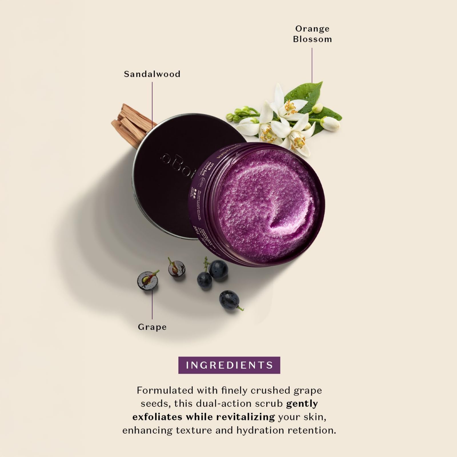 O Boticário Nativa SPA Exfoliante Corporal Uva Merlot 180g