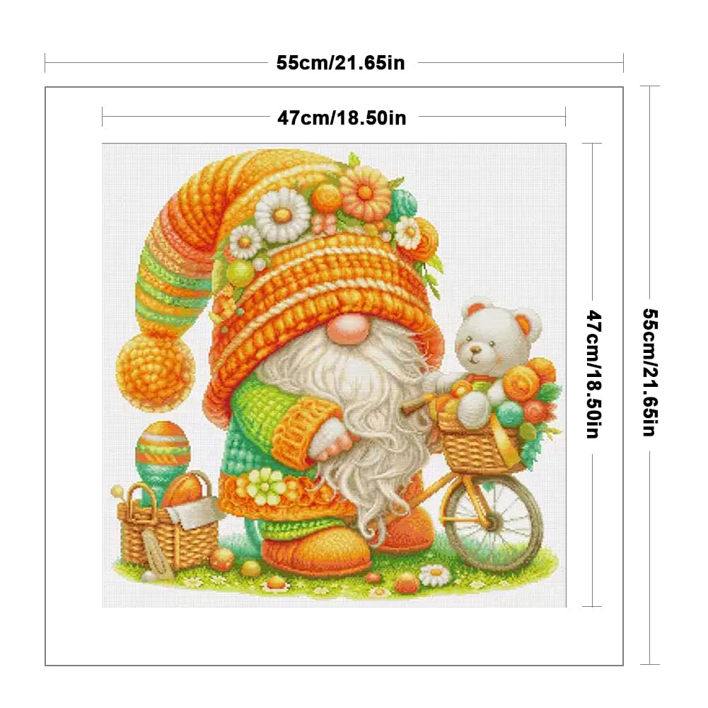 Pial Embroidery Egyptian Cotton Thread 16CT Printed Dwarf Cross Stitch Kits (3267), Cross Stitch Kits for Adults, Embroidery Kit for Adult Beginner, Home Wall Decor,Gifts for Mothers Girls