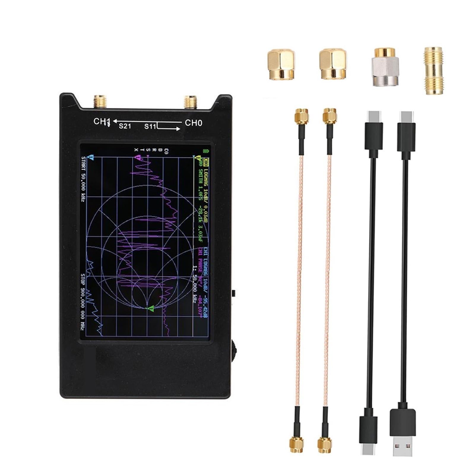 Analizador de red, Antena De Analizador Red Vectorial Con Pantalla LCD 2,8”