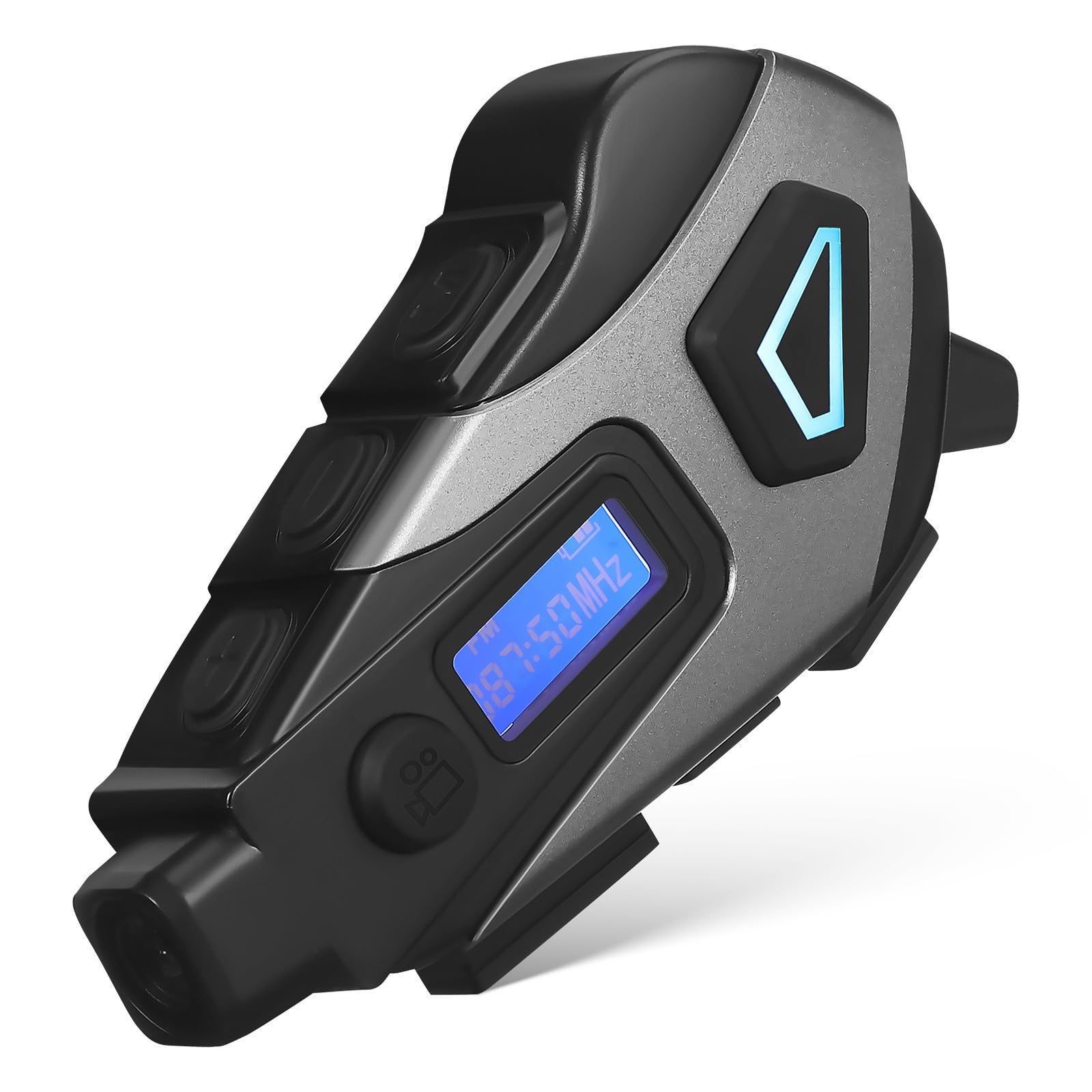 POPETPOP Cuffie Wireless per Casco Moto Impermeabili Batteria 1200mah, 32gb Memoria, Abbinamento Rapido, Compatibili per Uomo e Donna