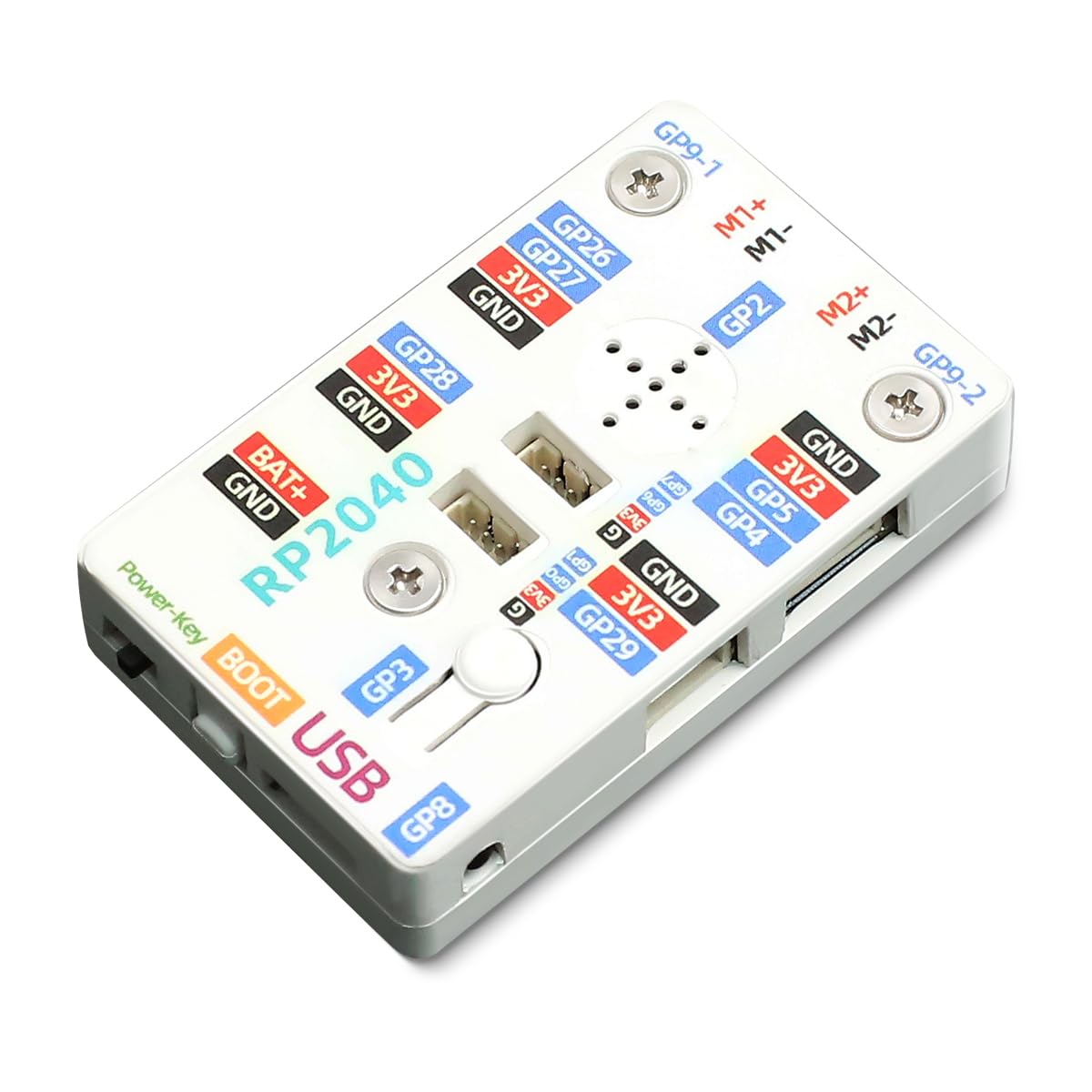 GEEKEYES RP2040 Development Board with Type-C Port & PH2.0 Interface, 8MB Flash - Enhanced Raspberry Pi Pico Compatible Microcontroller Board for STEM, IoT, Robotics