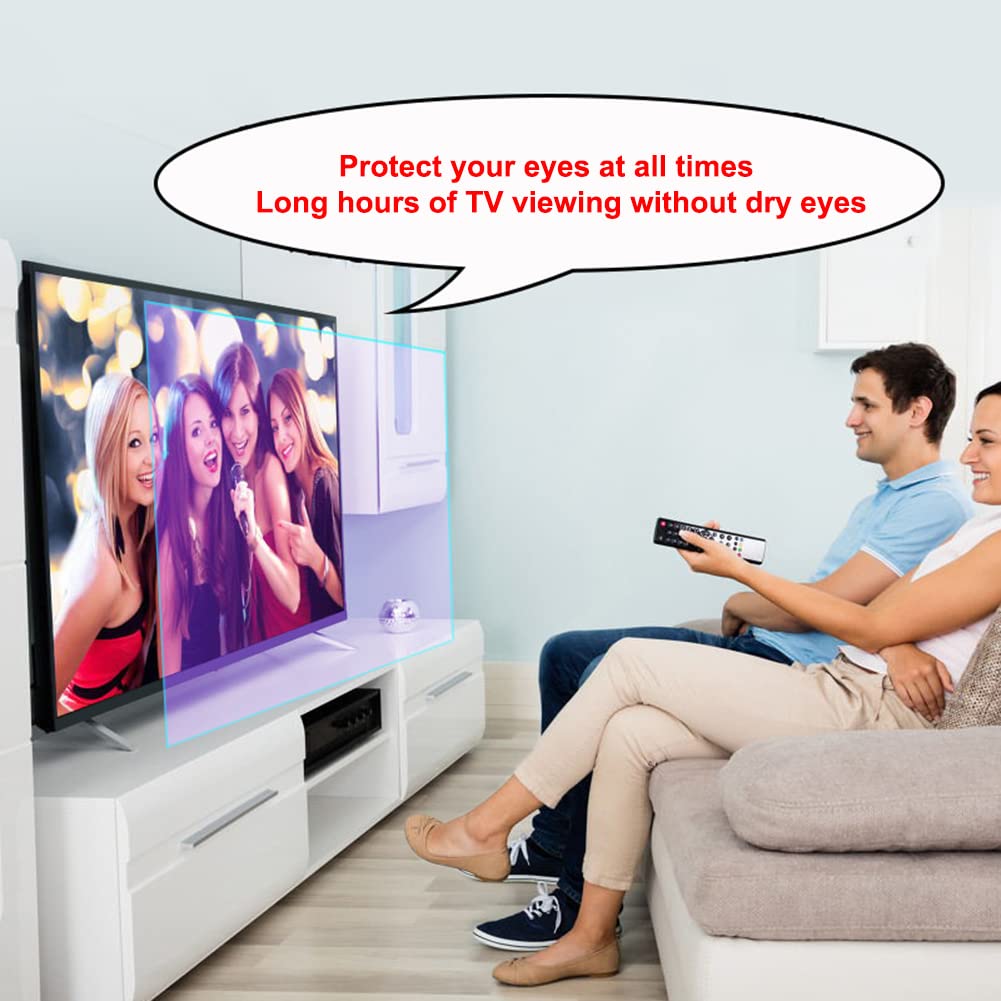 Protector de pantalla de TV mate antirreflejos/antiarañazos, 75" 77" 82" 85" Protección para los ojos Película antideslumbrante/filtro de monitores mate PET suave antiarañazos ( 82inch 1831x1049mm)