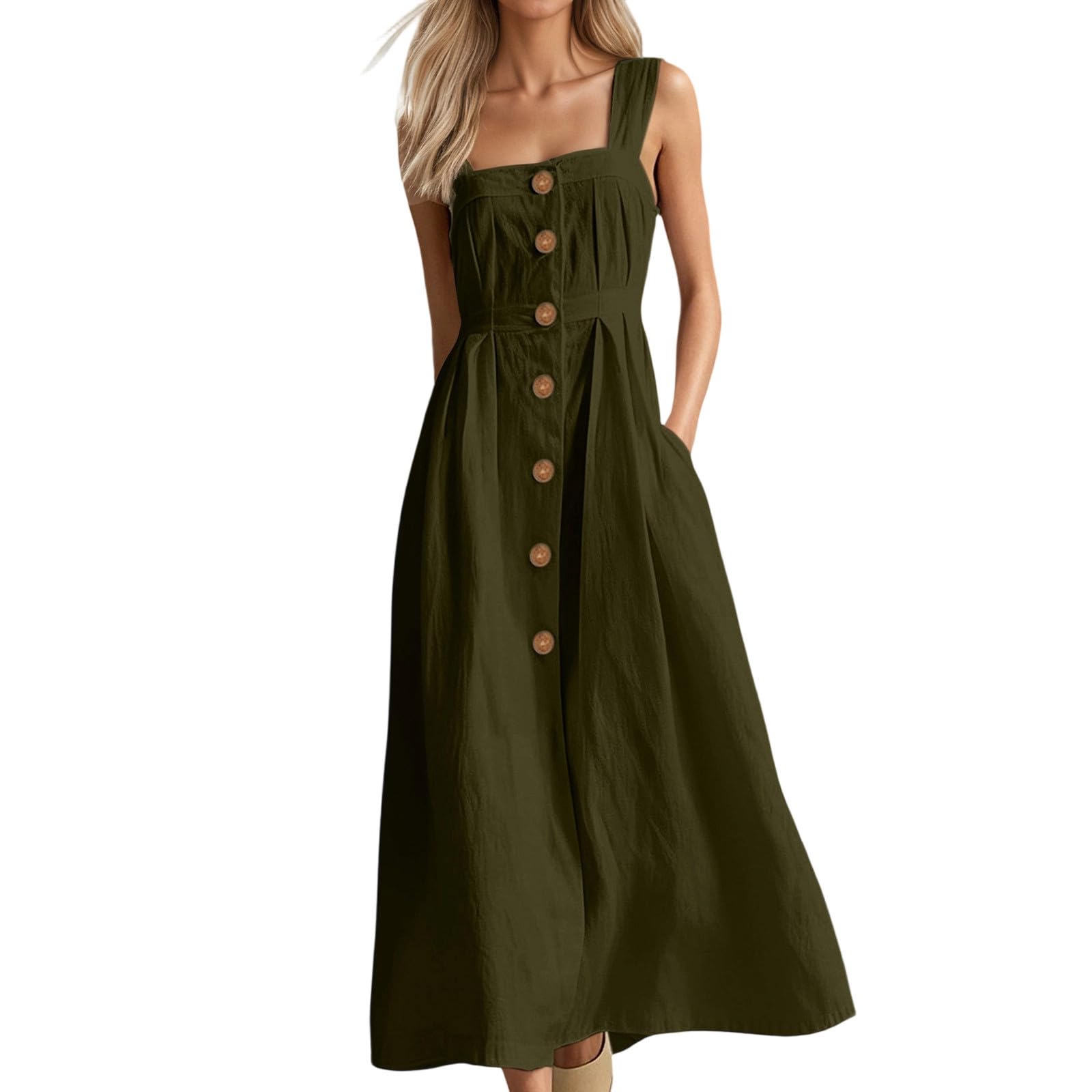 Robe longue sans manches fluide : la solution confort quotidien