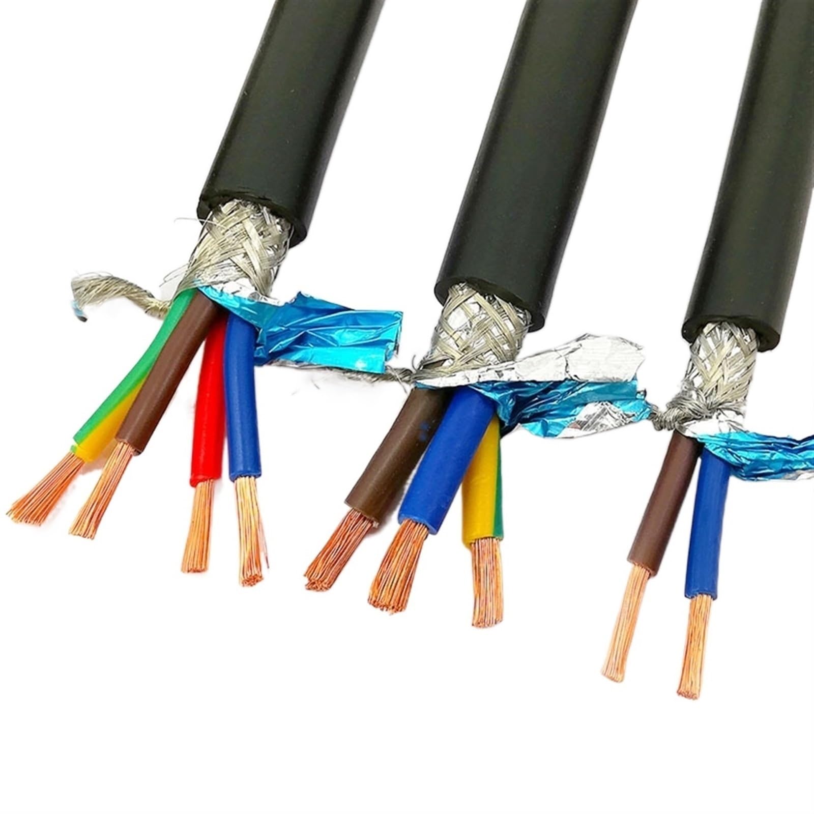 cable apantallado, UL2547 Shielded Cable Bare Copper Line(2 Cores 1 Meter,22AWG)