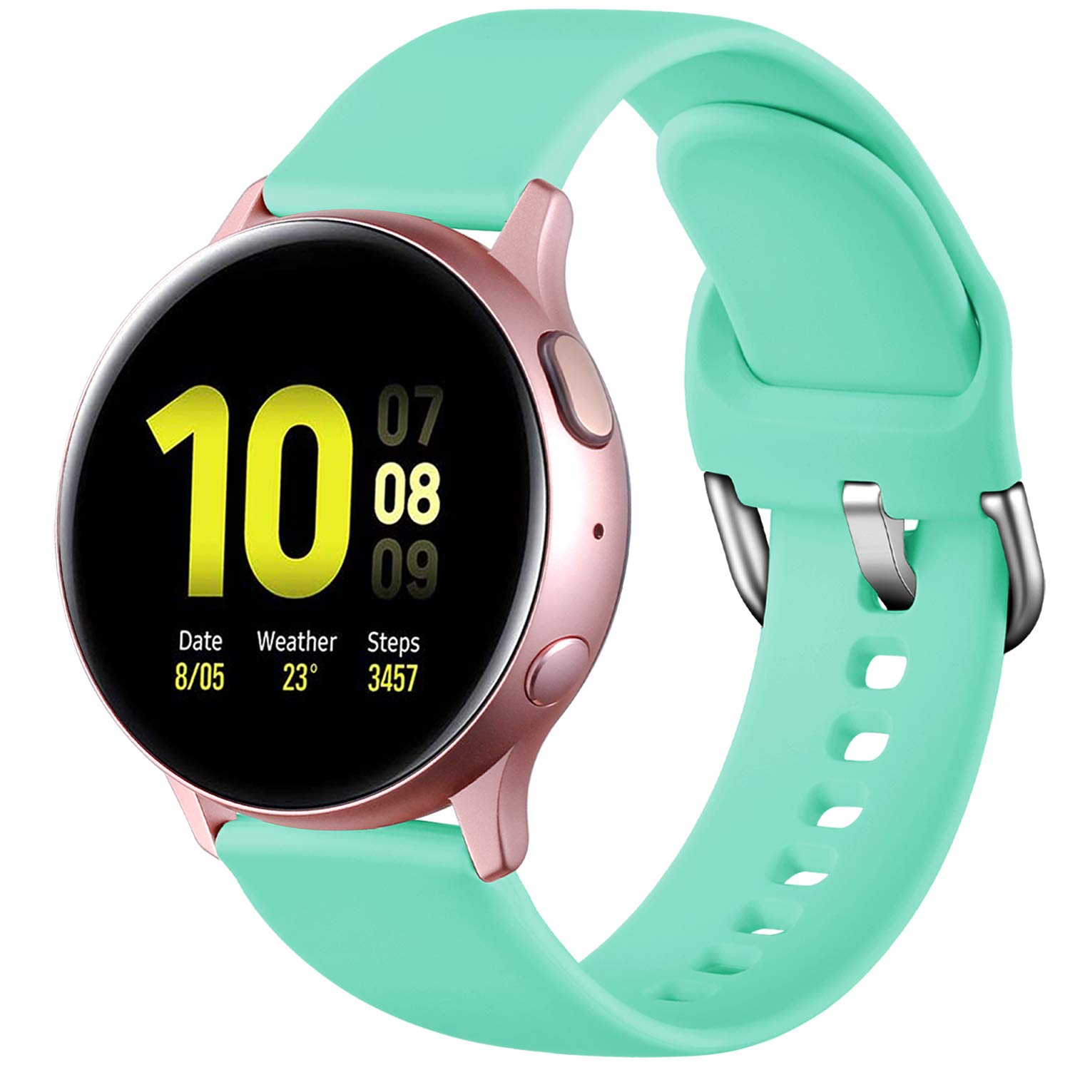 Vcegari Bands for Samsung Galaxy Watch Active 2 40mm 44mm, 20mm Silicone Sport Strap for Galaxy Watch 3 41mm/Active/Galaxy Watch 42mm/Gear S2 Classic/Gear Sport for Women Men