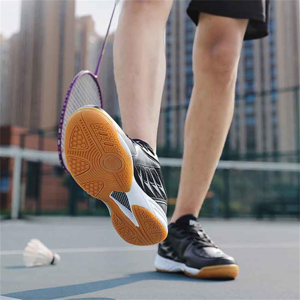 Zapatillas de Bádminton para Hombre Antideslizantes, Resistentes al Desgaste, Deportivas para Tenis, Cómodas, para Entrenamiento de Bádminton y Squash