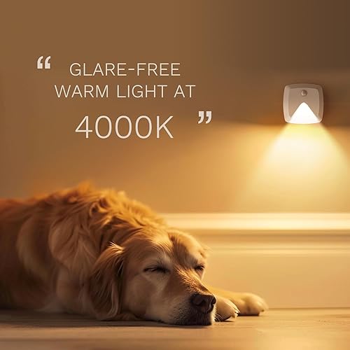 Miniatura 14 de Paquete de 6 luces adhesivas con sensor de movimiento, luz nocturna LED blanca cálida, luces de escalera adhesivas en cualquier lugar, luz