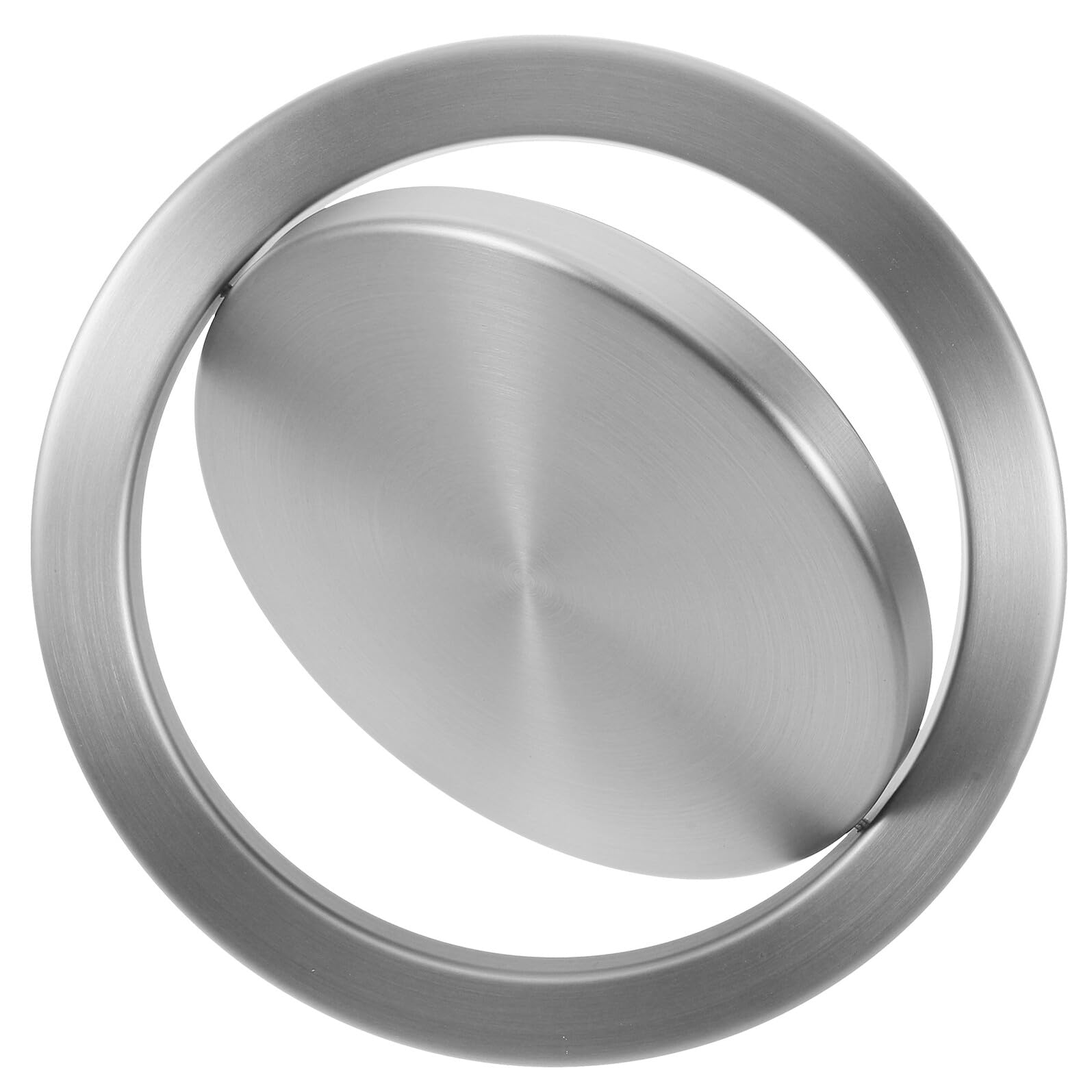 Couvercle poubelle encastré inox au fini brossé haut de gamme pour aménagement moderne