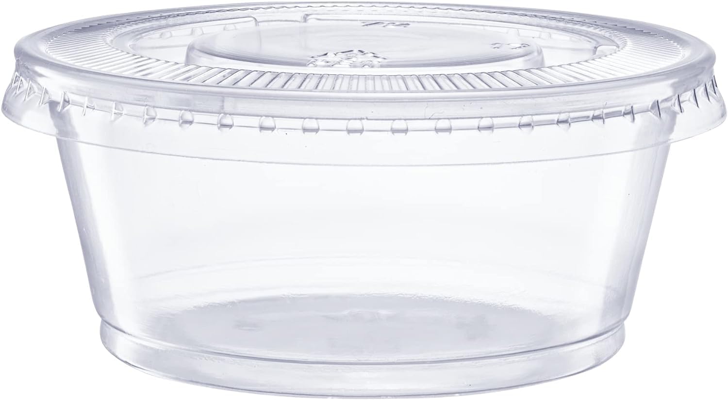 ASK WHOLESALE 3.25 oz Clear Disposable Plastic Portion Cups with Lids | Pack of 1000 Cups & 1000 Lids | Crystal Clear Design for Easy Identification