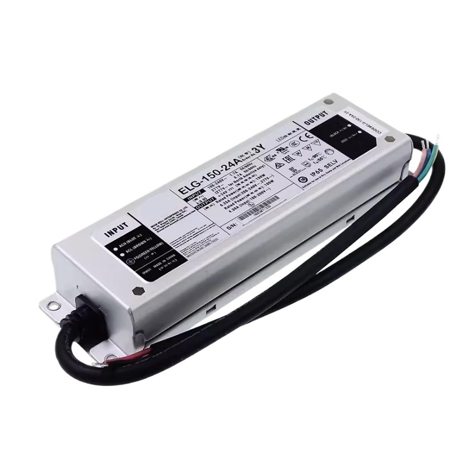 RBYRLDSTY 84~150W Constant Voltage + Constant Current Driver ELG-150-12V 24V 36V 42V 48V 54V A-3Y(ELG-150-48A)