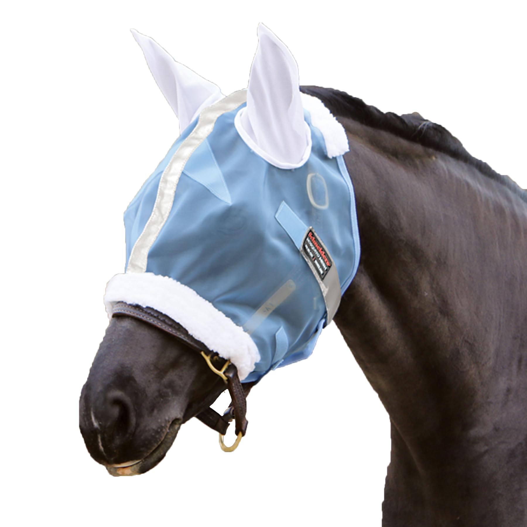 Schneiders Mosquito Mesh II Fly Horse Masks | Insect Protection & UV Shield | Breathable 350D Mesh | Contoured Fit | Safety Reflective Trim