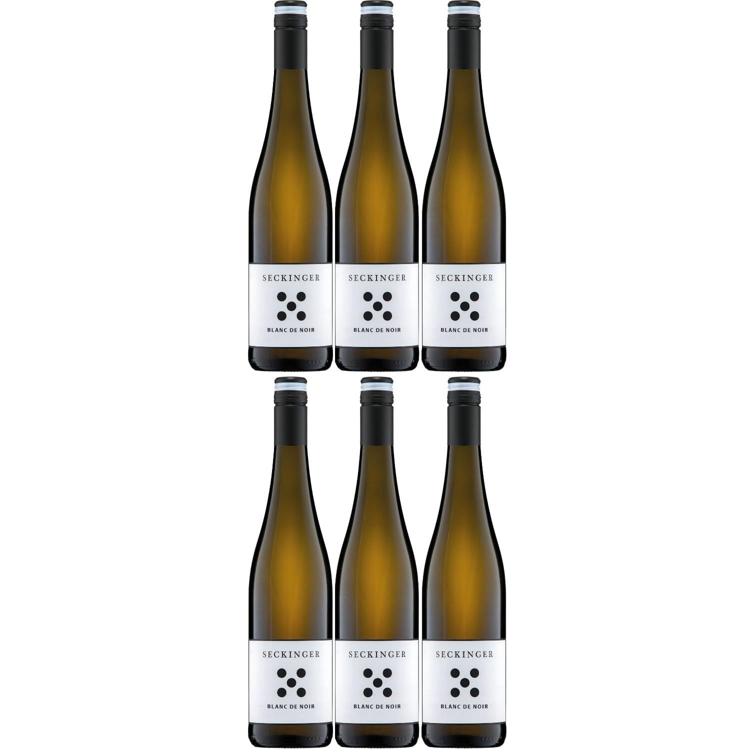 Seckinger Pinot Blanc de Noir Bio Weißwein Wein Halbtrocken Pfalz Inkl FeinWert E-Book (6 x 0,75l)