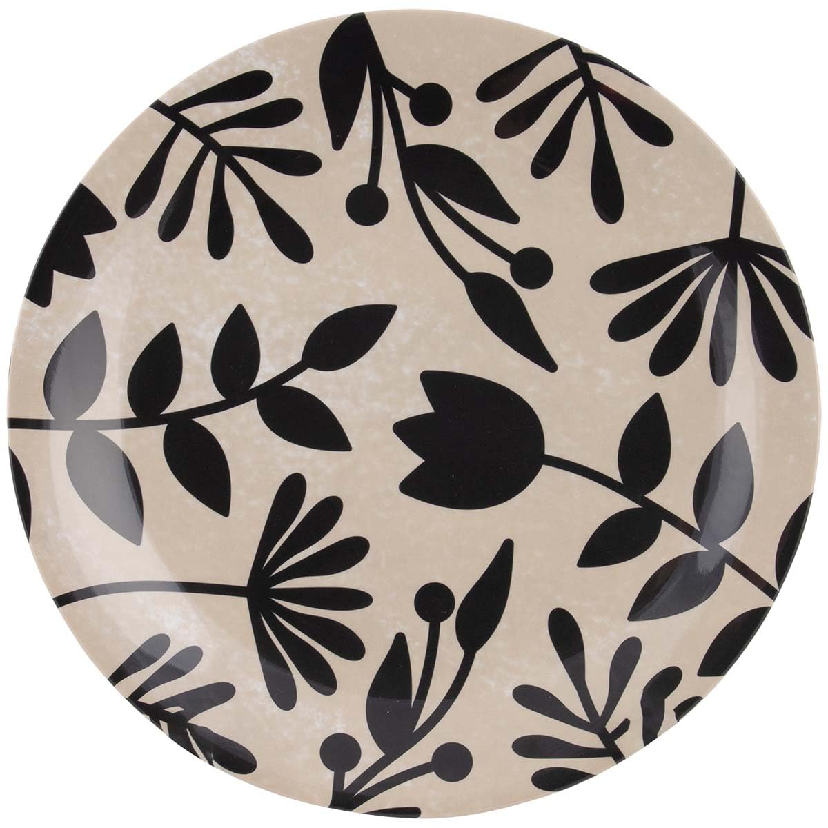Bo-Camp - Essgeschirr - Mix & Match - 16 teilig - Beige/Schwarz
