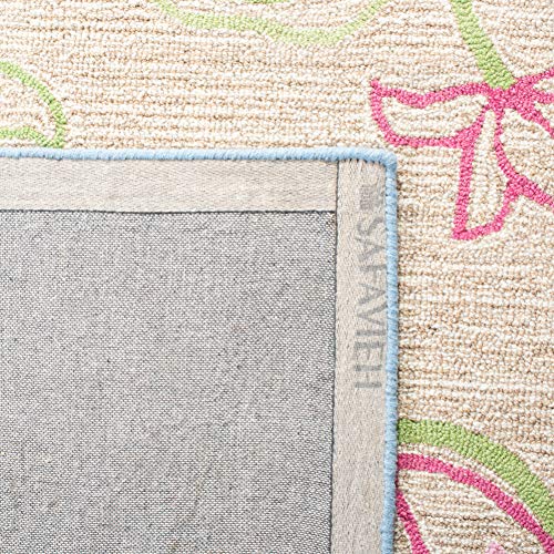 Tapete Decorativo Safavieh 4' x 6' Floral Lana miniatura 5