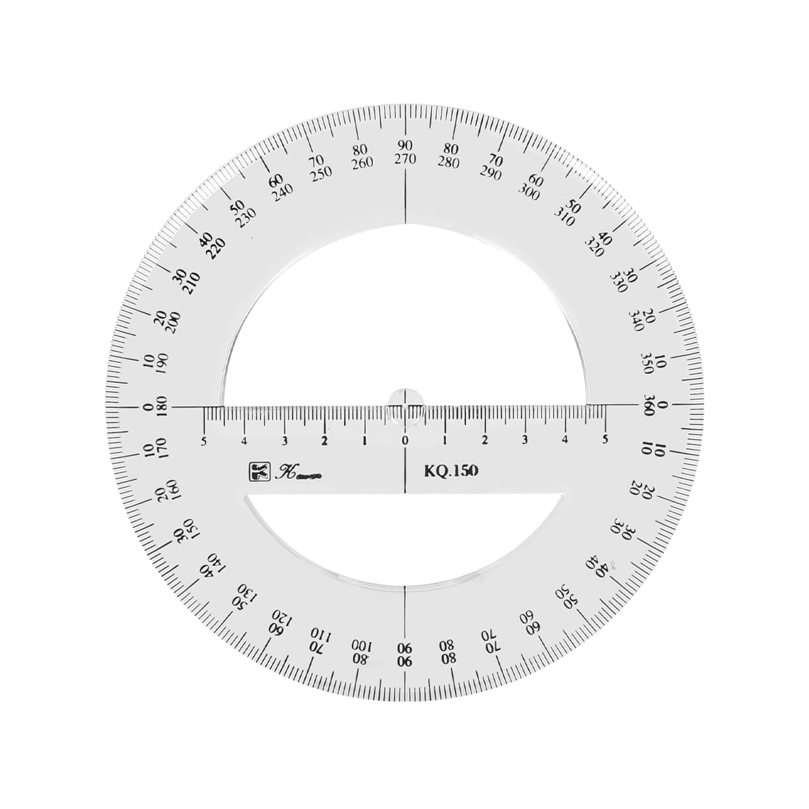 360 Degree Protractor Angle Measure Drawing Rulers School Math Stationery, 15cm