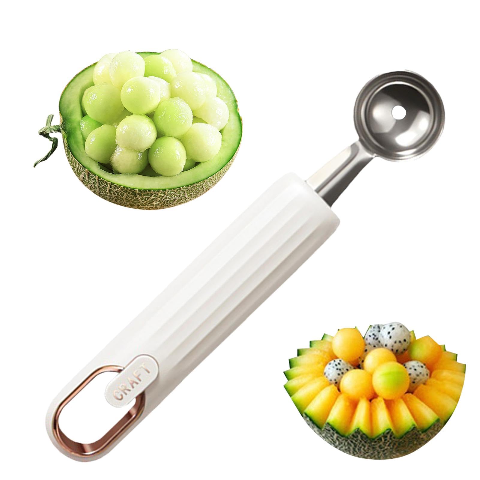 Paletta Per Scavino Melone In Acciaio Inossidabile - Multifunzionale Per Frutta E Gelato