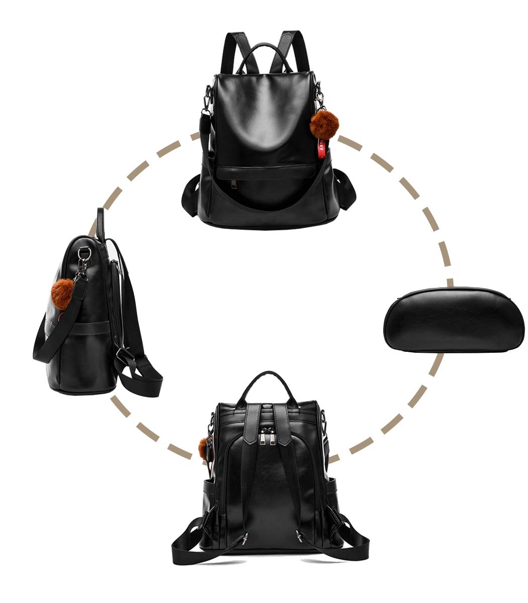 shepretty Zaino Donna Borsa pelle Impermeabile casual borsetta