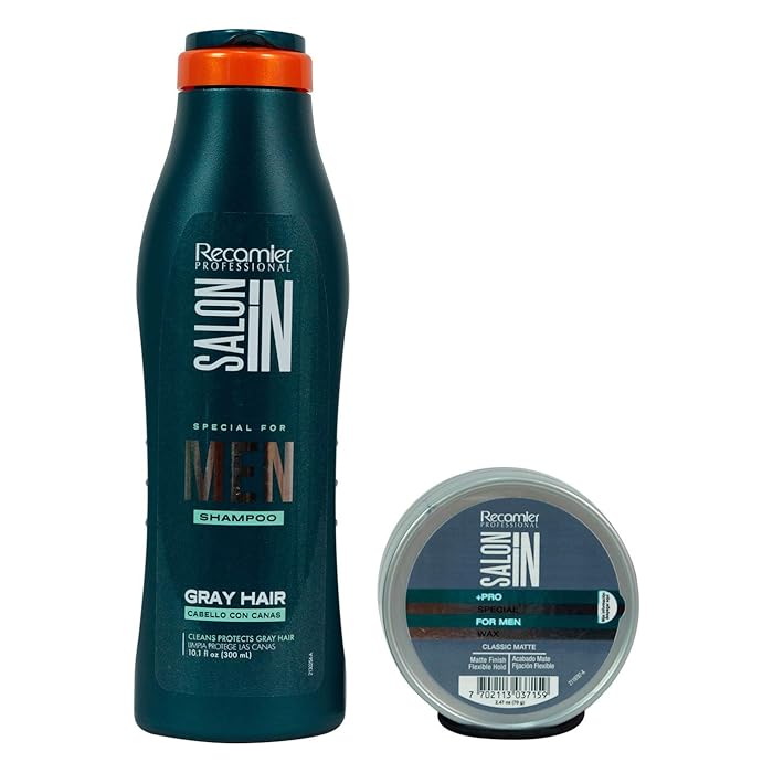 Buy RECAMIER Professional Salon In Men Gray Hair Shampoo & Matte