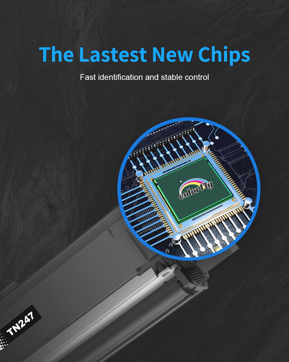 colorfly TN247 TN243 Cartucce di toner Compatibile per Brother TN 247BK TN-247 TN-243 per DCP-L3550CDW MFC-L3730CDN MFC-L3750CDW HL-L3210CW HL-L3230CDW,2 Nero