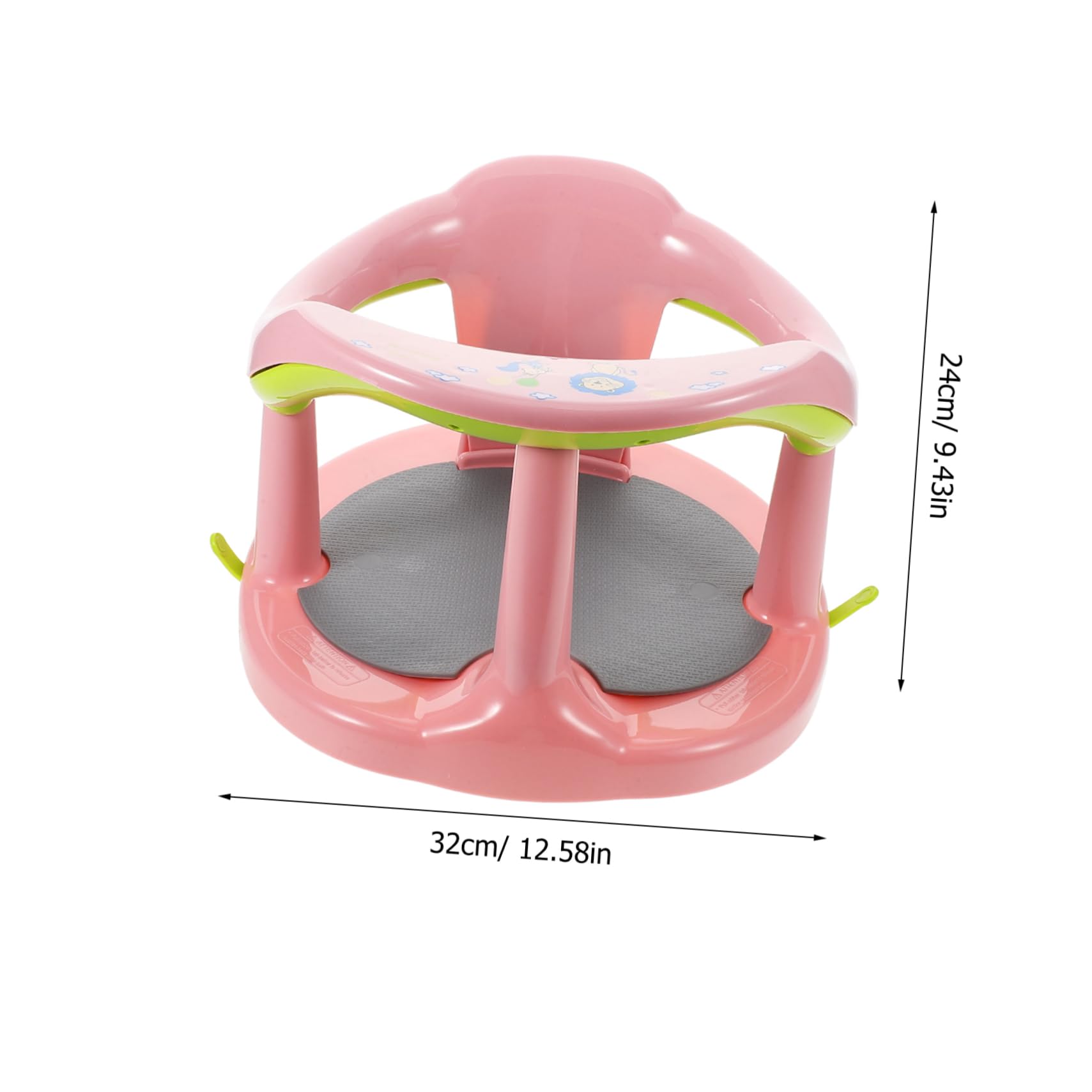 Siège de Bain Bébé Rose en Pp et Tpr, Assise et Position Inclinée