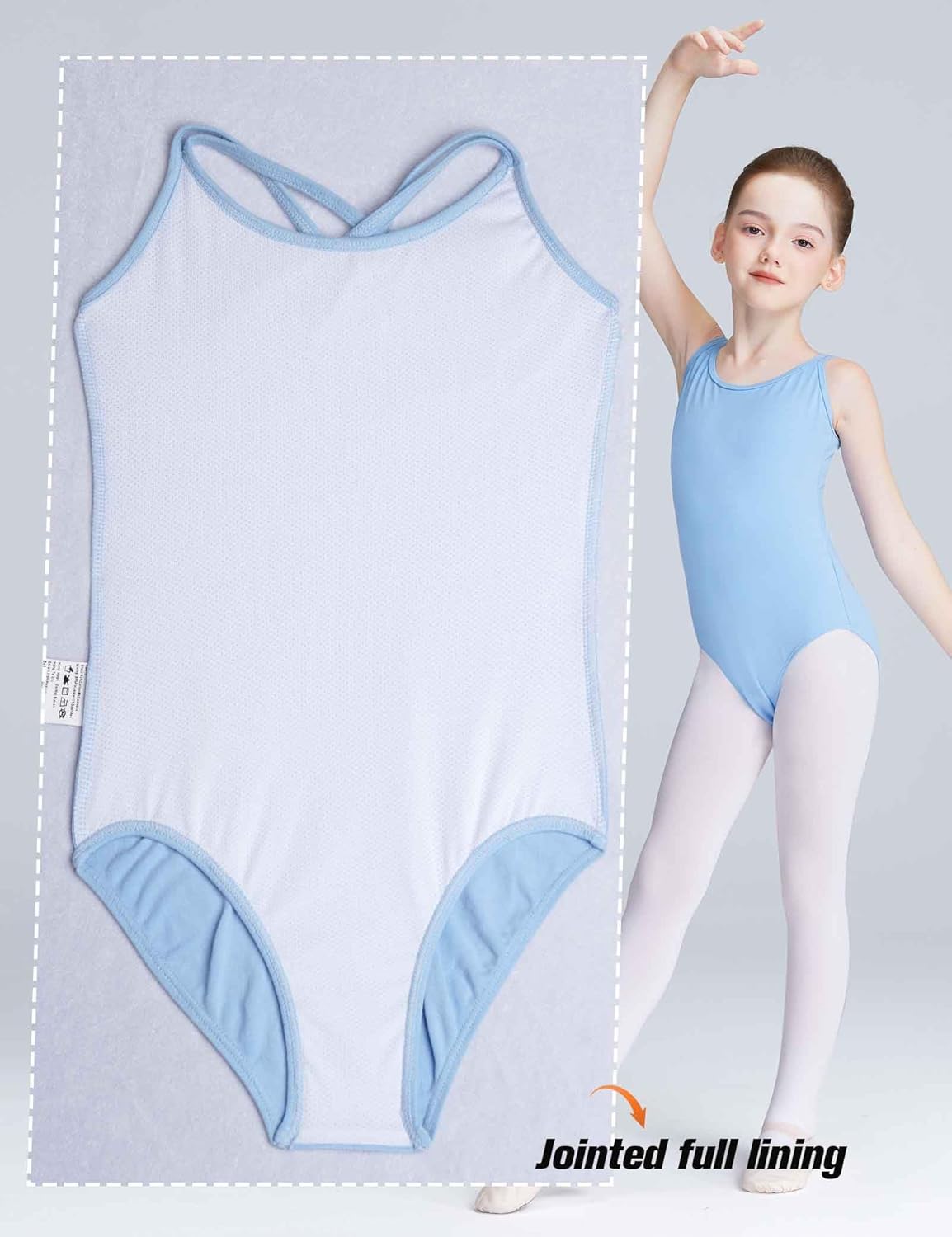 LingTing Leotards for Girls Double Strap Leotard for Gymnastic, Dance,Ballet - Image 3