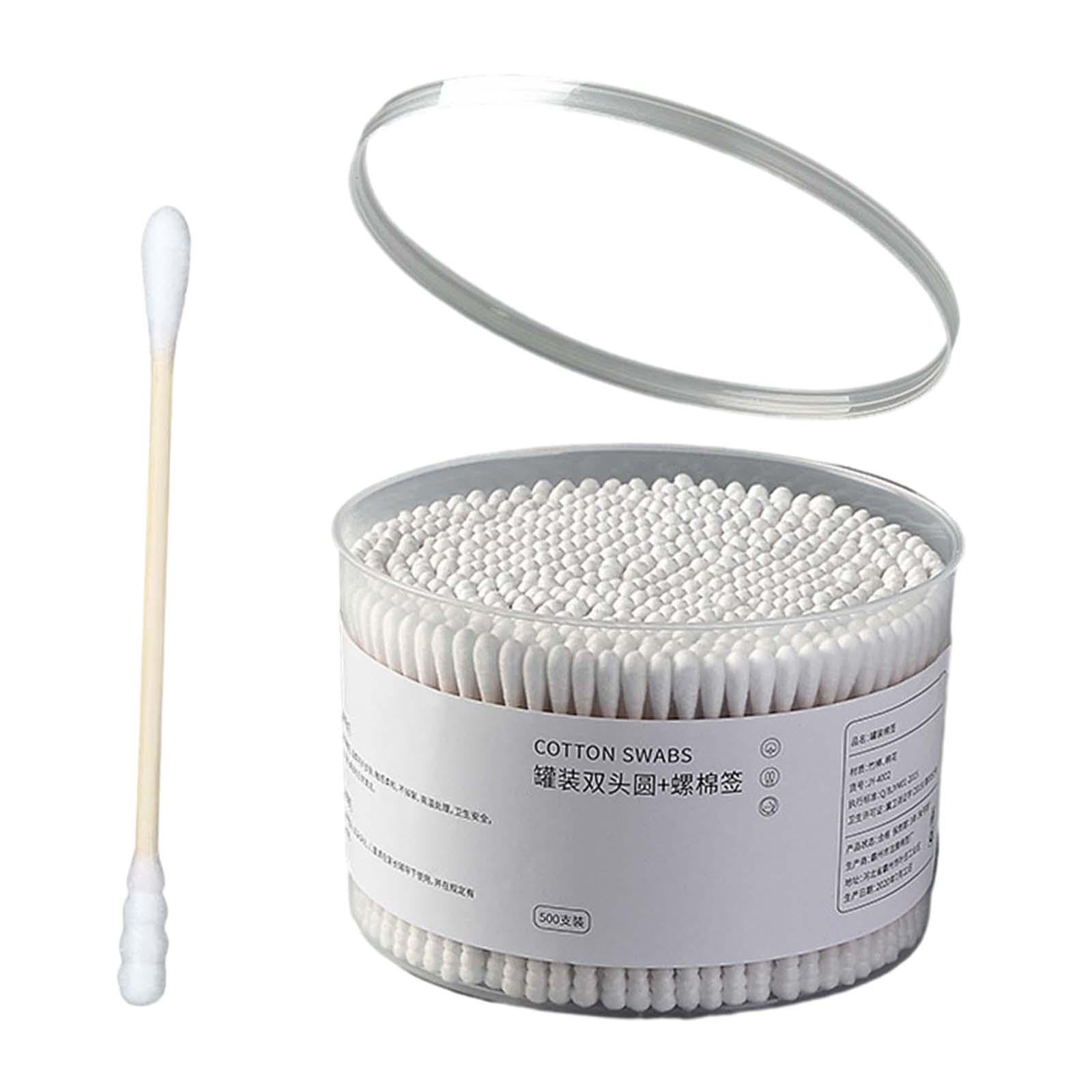 500x Double Ended Cotton Swabs Comfort for Pet Care Cleaning Beauty Applying Round Spiralsponges Applicators Cotton Makeup Tools Accessories Makeup Health-image-23