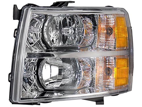Review Discount Sherman Replacement Part Compatible with Chevrolet Silverado Pickup Driver Side Headlight Assembly Composite (Partslink Number GM2502280)